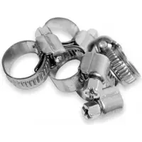 Bradas BSW2 16-27/9, abrazadera de tornillo, acero inoxidable
