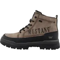 Mustang Botas con cordones 'Peppin' taupe / negro
