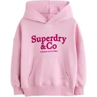 Superdry Sudadera 'Essentials' rosa / rojo