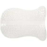 Acavallo , almohadilla de gel para masaje, elevación doble, para la parte delantera y trasera, color: transparente