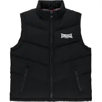 Lonsdale Chaleco 'Deptford' negro / blanco