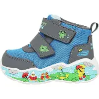 SKECHERS Botas 'PLAY SCENE' azul real / grafito / verde