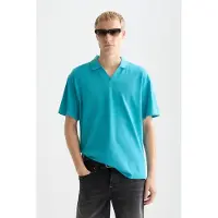 Scotch & Soda 3 Crosses Pique Relaxedfit Garmentdyed Polo Navy Talla: M | Polos Outlet | Hombre | Azul