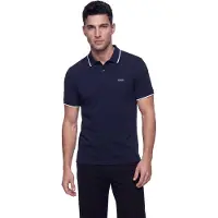 GUESS para hombre. M6YP47K4898 Polo Técnico Premium marino (L), Casual, Algodón, Manga corta, outlet 2026.