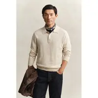 Gant Slub Cotton Linen Polo Seed Melange Talla: M | Jerséis Outlet | Hombre | Blanco