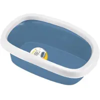 Zolux Arenero para gatos Sprint, color blanco/azul, dimensiones: 31 x 43 x 14 cm