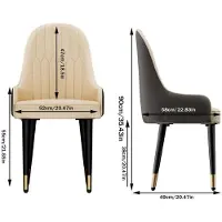 StarTech.com Juego de 2 sillas de comedor modernas - Sillas con reposabrazos - Tapizadas con cuero sintético - Patas de metal resistentes - Ideales para cocina, comedor o sala de estar - Color blanco