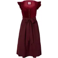 Marjo Vestido tiroleses 'Hochwinkel' rojo vino