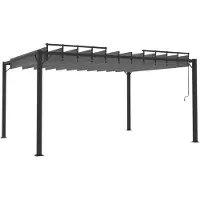 Selius Pérgola con techo de lamas ajustables - 3 x 4 metros - Estructura de aluminio