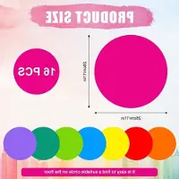 Markenlos Juego grande con 16 marcadores de texto secos, de colores vibrantes y removibles, y pegatinas redondas para decorar paredes y escritorios