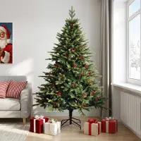 Syfax Árbol de Navidad artificial con ramas articuladas 210 cm