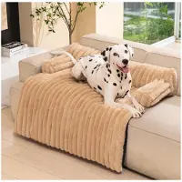 Merkloos Cama suave para perros de tamaño mediano, con funda lavable y base antideslizante