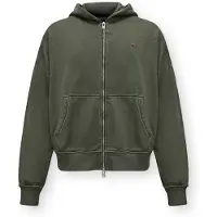 Abercrombie & Fitch Sudadera con cremallera verde oscuro