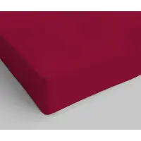 Dripio Sábanas individuales con esquinas, color burdeos, 90 x 200 cm, algodón