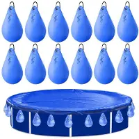 Selius Cubierta para piscina, contrapesos, bolsas de agua, juego de 12 unidades, bolsas de agua para piscina en invierno