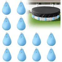 Selius 12 cubiertas para piscina, contrapesos, bolsas de agua, bolsas para las paredes de la piscina con ganchos, 35 x 24 cm