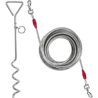 Markenlos Ancla de fondeo con 6 metros de cable – acero inoxidable de 400 mm