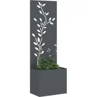 Syfax Pantalla de Privacidad para Jardín Antracita 50 x 32 x 150 cm