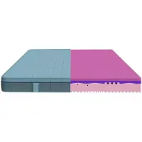 OEM Colchón viscoelástico de 90x190 cm, con 3 capas, altura de 28 cm, dureza HRC2+