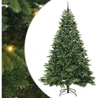 Syfax Árbol de Navidad artificial con 300 LED Verde 240 cm PE y PVC