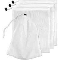 Merkloos Bolsa de filtro para piscina - Malla fina - 22 x 32 cm - 4 unidades - Blanco