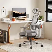 Selius Silla de escritorio ergonómica MagicH-GPRO: respaldo con ajuste automático, reposabrazos ajustables en 4 direcciones