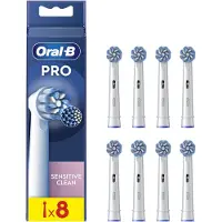 Oral-B Reemplazo De Cepillo Eléctrico Eb60x-8 Sensitive Clean Pro 8 Unidades