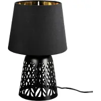 Gilde Lámpara de mesa "Sympa", metal, color negro, paquete de 2 unidades, altura 29 cm, diámetro 18 cm. Código: 52868. EAN: 4063387528686