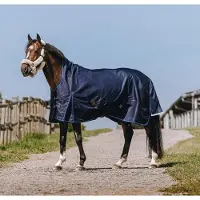 Equithème Manta para caballos , talla 6'6, modelo Classic 1200D, para uso en exteriores, cuello alto, 0 gramos