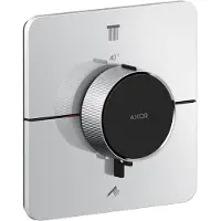Axor ShowerSelect ID, termostato empotrado, diseño softsquare, para 2 salidas, cromo