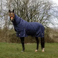 Equithème Manta para pastoreo , talla 6'9, tejido 1200D, diseño clásico, 3 capas, con relleno de 200g/100g/50g