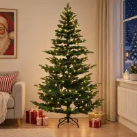 Syfax Árbol de Navidad artificial con ramas articuladas 240 cm