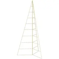 Syfax Árbol de Navidad de metal KUOPIO 210 cm Acero Dorado