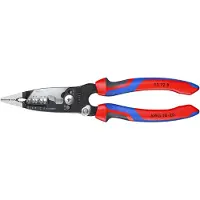 Knipex 13 72 8 - Pelacables multifunción, alicates para electricistas, modelo americano, con revestimiento de múltiples componentes, color negro, 200 mm