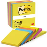 Post It Pegatinas Surtido 76x76 Mm Neon 6 Pads