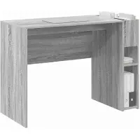 vidaXL Escritorio , color gris Sonoma, tablero de partículas, 109 x 50 x 78 cm