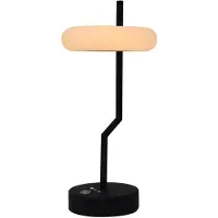 Techly I-LAMP-TABLE2, Negro, Blanco, ABS (acrilonitrilo butadieno estireno), Hierro, Dormitorio, Café, Comedor, Hotel, Salón, Restaurante, Diseño, Bombillas no reemplazables, 1 bombilla