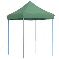 vidaXL Tienda de fiestas, 200 x 200 x 306 cm, color verde, tela Oxford