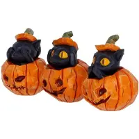 Nemesis Now Figura Whisper Wood Three Wise Pumpkin Patch