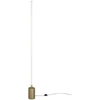 Maytoni Lámpara de pie LED Flow, 25W, regulable, con estructura de latón