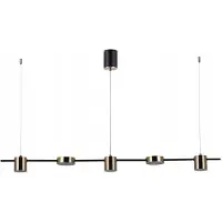 ITALUX Lámpara colgante LED de 30W, modelo REMDAL PND-16374-5-BK-3K, marca