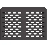 vidaXL Cubierta para aire acondicionado, color negro, 100 x 50 x 70 cm, acero galvanizado