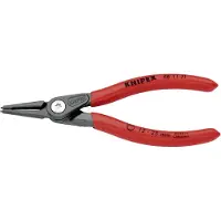 Knipex Alicate de precisión para anillos de seguridad, según la norma DIN 5256C, longitud 140 mm, diámetro 12,0-25,0 mm, acabado en negro - 48 11 J1 SB