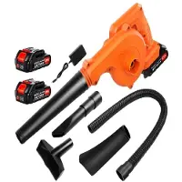 OEM Soplador y aspirador de hojas, motor de 20.000 RPM, velocidad del viento de 120 MPH, diseño ligero, compatible con batería de 21V, funcionamiento manual