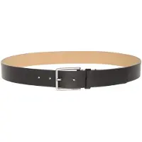 Calvin Klein Warmth Buckle Smooth Belt Black/antique Silver Talla: 120 | Cinturones Outlet | Hombre | Gris
