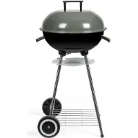Livoo Barbacoa de carbón - - DOC172K - ø41 cm - Parrilla de acero cromado - Altura 69,5 cm - Asas - 2 engranajes