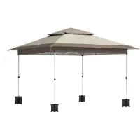 Bolt Gazebo – Pérgola – Pabellón – Tienda de campaña para fiestas – Tienda de campaña para la playa – Para terraza, celebraciones y jardín – 3,6 x 3,6 m – Gris oscuro