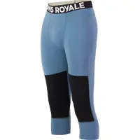 Mons Royale - Ropa interior térmica - Olympus Merino Baselayer 3/4 Legging M Goblin Blue/Black de Lana - Talla L - Azul