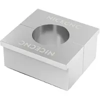 OEM Herramienta para sujetar manillar, fabricada en aluminio resistente, con un mecanismo de sujeción seguro, color plateado
