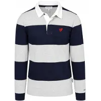 Mcgregor Two Stripe Rugby Medium Grey Melange Talla: M | Manga Larga Outlet | Hombre | Gris